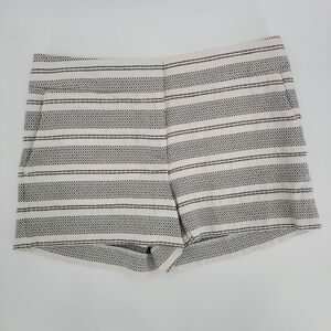 Loft Women's 100% Cotton Black White Striped The Riveria Short